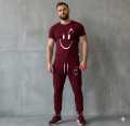 Fashionable Trendy Multicolor Happy Face Summer Track suit for Boys and Men. 