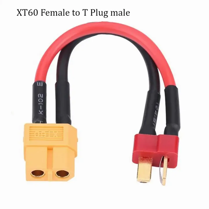 1/5pcs%20XT60%20To%20Deans%20T%20Plug%20Male/Female%20Adapter%20Connectors%20with%2014AWG%20100mm%20Cable%20for%20RC%20Lipo%20Battery%20Charger%20Parts%20DIY%20-%20Image%205
