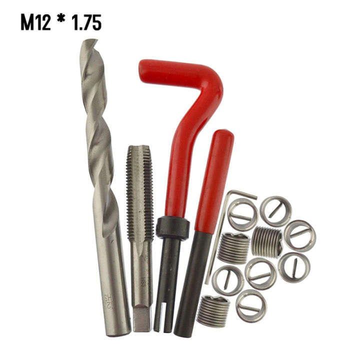 15pcs/20pcs/30pcs%20Metric%20Thread%20Repair%20Insert%20Kit%20M5%20M6%20M8%20M10%20M12%20M14%20Helicoil%20Car%20Pro%20Coil%20Tool%20Car%20Thread%20Repair%20Tool%20Kits%20-%20Image%205