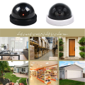 1PC Fake Dome Security Camera with LED Red Light, Battery Operated, No Wiring Required, Realistic Design Fake Dummy Camera, Black & White Color Available. 