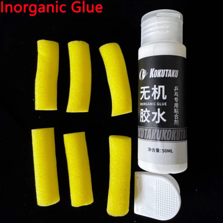50ML Table Tennis Racket Inorganic Water-Based Glue KOKUTAKU High Adhesion with Clip & Spong Ping-pong Blade Rubber Bonding