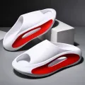 4cm Platform Super Soft Slides Men Summer Outwear Trend Anti Slip Proof Outdoor Sports Soft Sole Beach Coconut Slippers Fashion. 