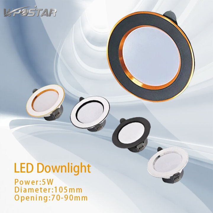 three color dimming led downlight embedded living room hole lamp sky ...