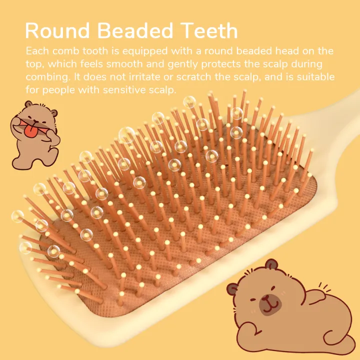 Cute%20Cartoon%20Capybara%20Air%20Cushion%20Hair%20Brush%20-%20Happy%20Balloons%20&%20Stars%20Design,%20Portable%20Daily%20Hair%20Care%20Comb%20-%20Image%203