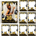 30th 40th 50th 60th Birthday Photo Frame Photo Booth Props black gold Adult 18 21 30 40 50 Years Old Birthday Party Decoration. 