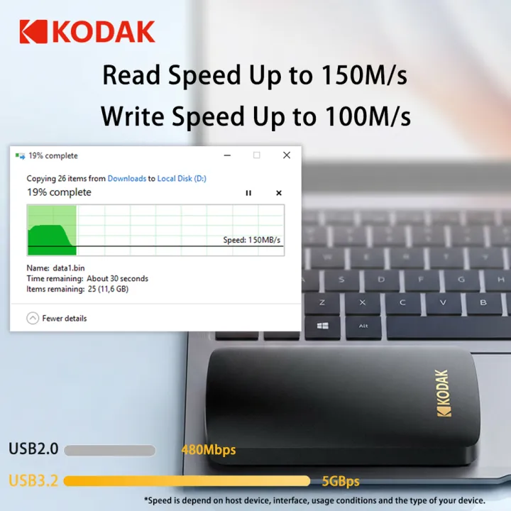 Kodak%20Portable%20External%20Hard%20Drive%20HDD%20P150%205Gbps%20USB3.0%20External%20Hard%20Disk%20500G%201TB%20Large-capacity%20Storage%20PS4/Xbox/PC%20-%20Image%203