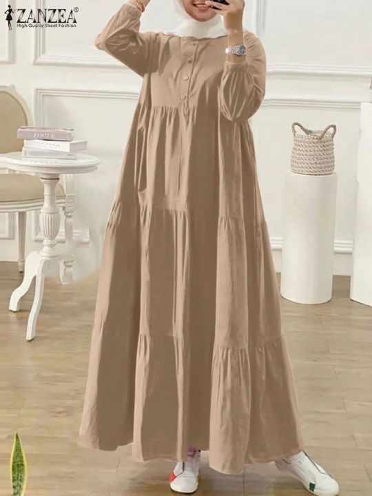 Autumn%20Muslim%20Abaya%20Long%20Dress%20ZANZEA%20Fashion%20Women%20Long%20Sleeve%20Solid%20Ruffles%20Sundress%20Robe%20Femme%20Eid%20Mubarek%20Islamic%20Clothing%20-%20Image%204