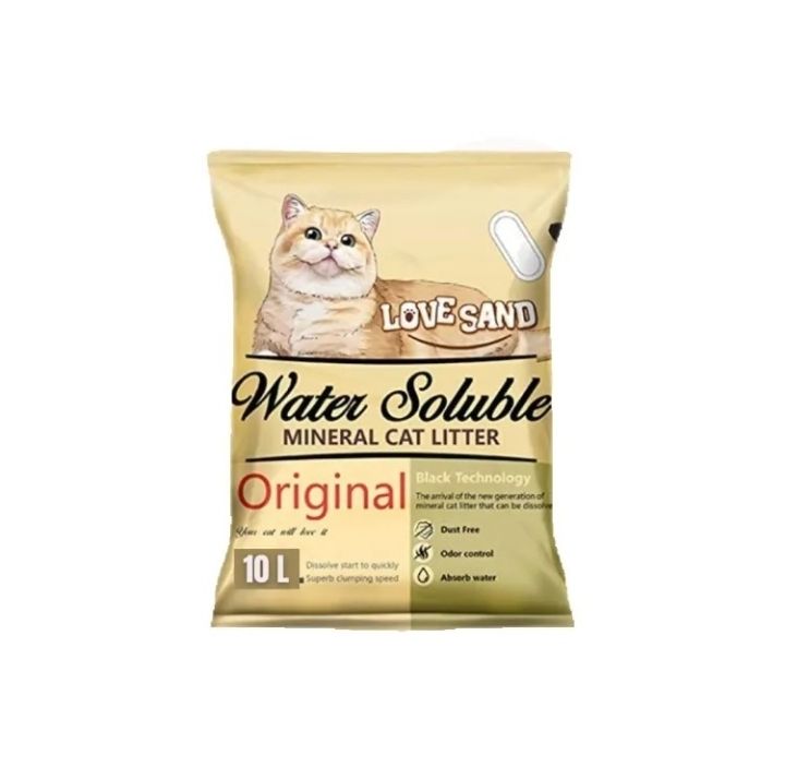 Love Sand Flushable Cat Litter 10L 8kg ( Lemon Fragrance)