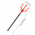 Devil Pitchfork Prop Plastic Devil Halloween Costume Accessories Red Fork Staff Masquerade Cosplay Party Supplies For Adults Kid. 
