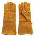Leather Hand Gloves 1 Pair For Workers.