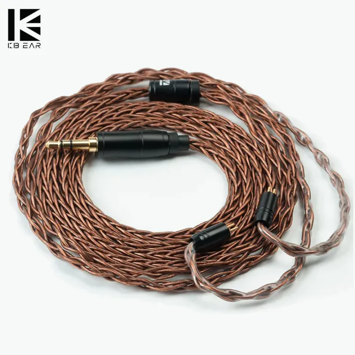 KBEAR%208%20Core%20Oxygen-free%20Copper%20Earphone%20Cable%20For%20Metal%202PIN/MMCX/QDC/TFZ%20Connector%20Use%20For%20KZ%20ZSN/ZSN%20PRO%20AS10%20BL-03%20Headphone%20-%20Image%202