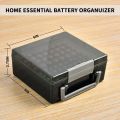Storage Organizer Box for 54/72 AA AAA Batteries, Battery Holder Case, Home Drawer Garage Container(Case Only).