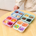 4 Grid Snack Containers Reusable Meal Prep Lunch Containers Portable For Kids And Adults Home Snack Storage Bottles Kitchen Tool. 