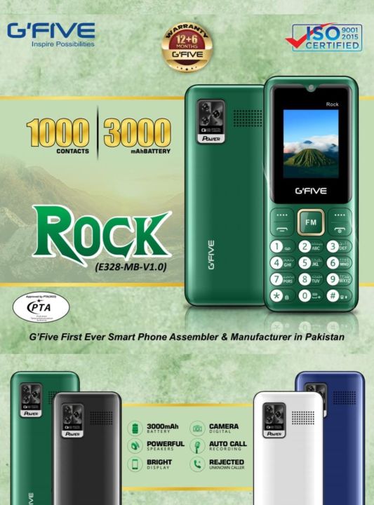 New gfive keypad mobile phone official PTA approved with 3000mah battery double micro sd-card supported also big speaker best quality product use for calling & other