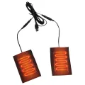 USB Clothes Heater Pad Electric Heating Pad 2 in 1 Winter Heating Pad Electric Heating Sheet Heating Warmer Pad For Vest Jacket. 