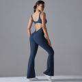 Back V Jumpsuit Gym Set Women Training Yoga Suit Sportswear Women Sports Jumpsuit Fitness Rompers Stretch Workout Bodysuits.