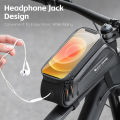 WEST BIKING Bicycle Top Tube Bag Touch Screen Cycling Phone Bag Waterproof EVA Hard Shell Bike Bag MTB Road Bike Accessories. 