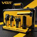 VGR Professional 5-in-1 Barber Grooming Kit | Cordless Hair Clipper, Hair Trimmer, Foil Shaver, Hair Dryer & Charging Base | Rechargeable Professional Salon Set. 