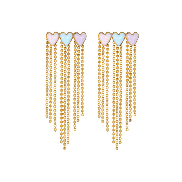Kissmoon%20Candy%20Color%20Heart-shaped%20Tassel%20Earring%20for%20Women%20Stainless%20Steel%20Trendy%20Oil%20Dripping%20Heart%20Drop%20Earring%20Jewelry%20-%20Image%206