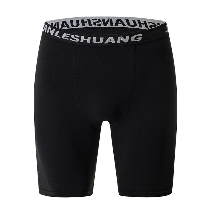 1/5%20Pcs%20Men's%20Plus%20Size%20Black%20And%20White%20Long%20Sports%20Underwear%20Running%20Fitness%20Basketball%20Football%20Elastic%20Waist%20Shorts%20Teenagers%20-%20Image%203
