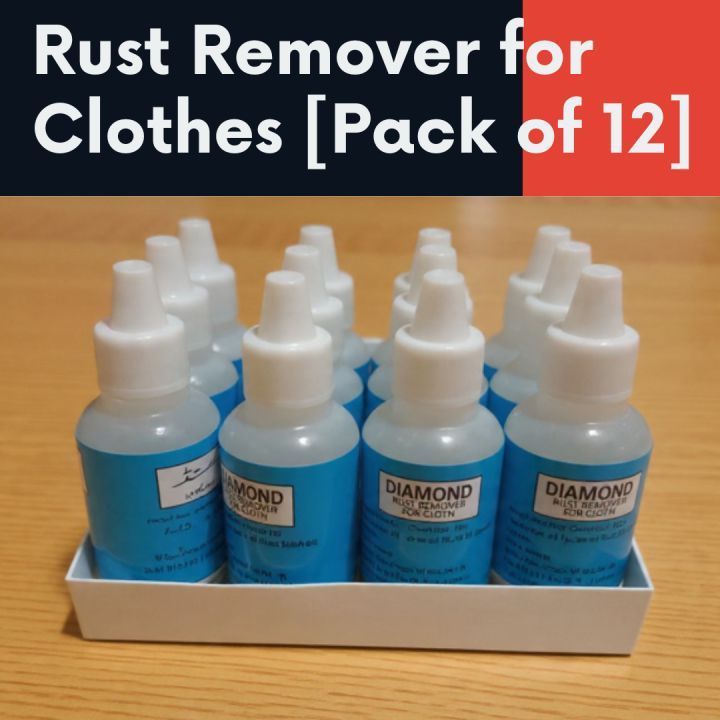 Ultimate Rust & Zinc Remover – Powerful 12-Pack for Heavy-Duty Cleaning | Rust(Zinc) Stain Remover | Removes Zinc Stains from Clothes | Give Your Clothes a New Life