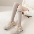 1/2Pairs Winter Knee High Leg Cover Windproof Warm Sweat Absorb Long Leg Warmers Thermal Anti-Cold Thigh High Knitted Stockings. 