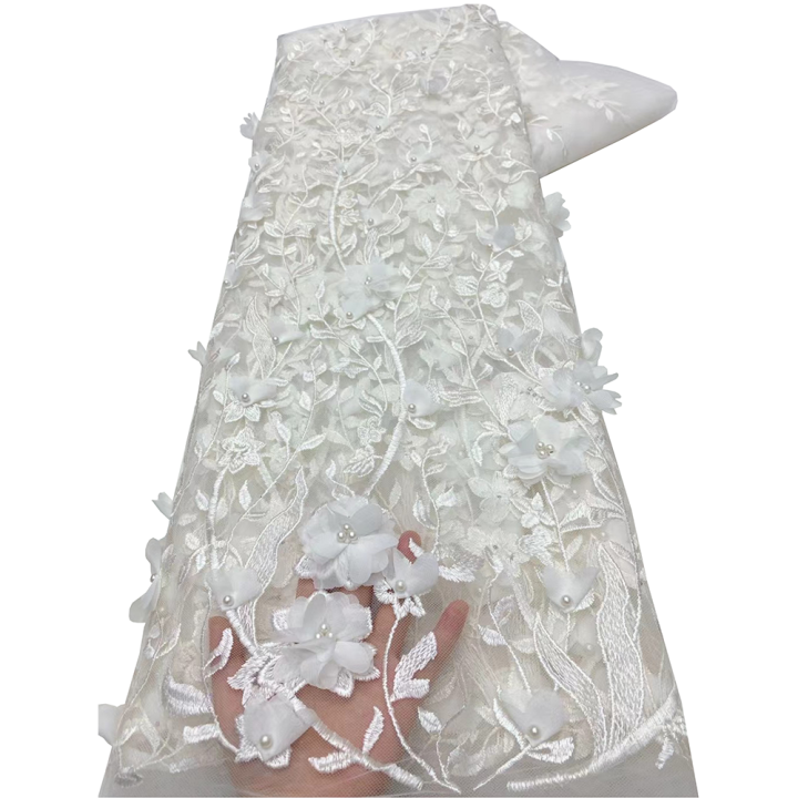 2025%20Green%203d%20Lace%20Flower%20Embroidery%20Applique%20Fabric%20High%20Quality%20Flowers%20Lace%20Fabrics%20for%20African%20Bridal%20Tulle%205Yards%20-%20Image%208