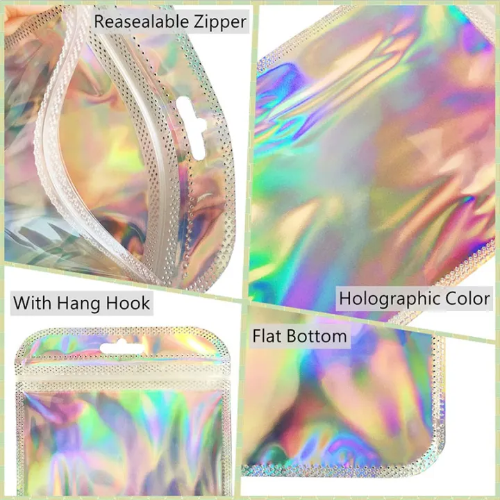 20/30/50pcs%20Iridescent%20Laser%20Ziplock%20Bags%20-%20Resealable%20OPP%20Pouches%20for%20Jewelry,%20Gift%20Wrapping%20&%20Retail%20Packaging%20-%20Image%205