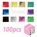 100 Sheets DIY Nail Gold Leaf Sheets Painting Gold Leaf Paper Art Craft Paper Birthday Party Wedding Cake Dessert Decorations. 