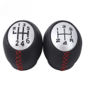 5/6 Speed PU Leather Handball Manual Shift Lever Head Accessories Suitable for Renault Megaane Car Shift Lever. 
