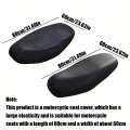Waterproof Motorcycle Seat Cover, Elastic Leather Scooter Seat Protector, Universal Motorbike Cushion Cover for Electric Bike. 