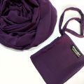 hijab scarf for girls/pack of 2 with free gift/hijab stoller/half naqab patti/fancy hijab and naqab/fashion for girls. 