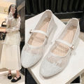2024 New Women Flats Shoes Summer Ballet Flats Fashion Bow Women Shoes Slip on Sweet Hollow Flat Shoes Female Zapatos De Mujer.
