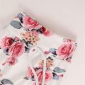 0-18 Months Toddler Baby Girl 3PCS Hooded Clothes Set Flowers Print Long Sleeve Top+Pant+Bowknot Headband Fashion Autumn Outfit. 