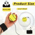 Basketball Wrist Bouncing Ball, High Elasticity Hand Throw Training Ball, Wristband Kit, Outdoor Activity Props. 
