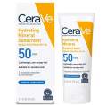 CeraVe Hydrating Mineral Face Sunscreen Broad Spectrum SPF 50 (75g). 