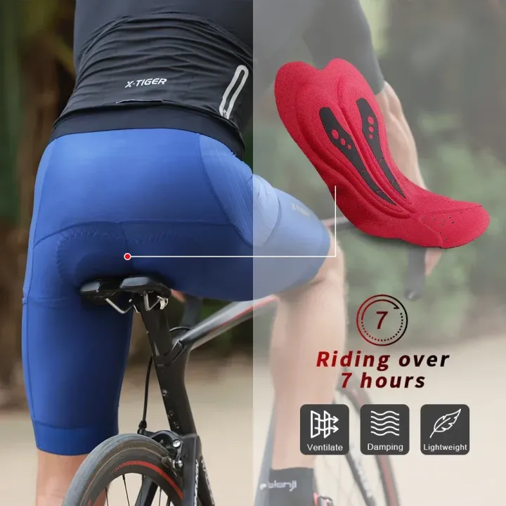 X-TIGER%20Cycling%20Shorts%206D%20Padded%20Men's%20Cycling%20Shorts%20Mountain%20Bike%20Fitness%20Leisure%20Shorts%20Summer%20Sports%20Breathable%20Shorts%20-%20Image%202