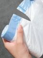 45X50 Household Garbage Bag Drawstring Large Thickening Portable Pull Bag White Plastic Bag draw string bags  drawstring bag. 