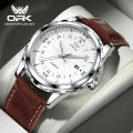 OPK Brand Steel Belt Dual Calendar Men's Quartz Watch 6003. 