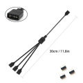 5V 3-Pin Addressable ARGB Female to Female Splitter Extension Cable for Extending PC Computer Fans.
