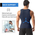 Men Compression Shirt for Body Shaper Slimming Vest Tight Tummy Underwear Tank Top. 