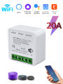 16A 20A Tuya WiFi Smart Switch Module with RF 433Mhz 2-way Control Breaker Relay Works with Alexa Google Home Smart Life APP. 