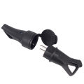 EU Rubber Waterproof Socket Plug Electrial Grounded European Connector With Cover IP54 For DIY Power Cable Cord 16A 250V. 