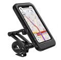 Waterproof Mobile Holder for Bike – 360° Rotating Handlebar Phone Mount Case – Shockproof, Touchscreen Support, Universal Bicycle & Motorcycle Stand. 
