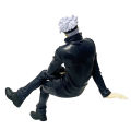 Jujutsu Kaisen 11cm 14cm Sitting Satoru Gojo Figure With Chair Break Time Collection Model Anime Decoration Toys Gifts. 
