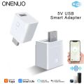 ONENUO Tuya Smart Micro USB Adapter Switch 5V WiFi Mini USB Power Adapter Works with Alexa Hey Go Ogle Alice for Smart Home. 