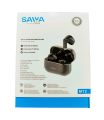 Original SAIYA Metal Wireless Earphones / Earbuds MT2 For Gym Running Workout Mini Earbuds 5.3V Truly Wireless - Black. 