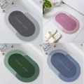 Bathroom Mat Absorbent Customize Modern Simple Non Slip Diatom Mud Quick Drying High Qualit Home Oil proof Kitchen Bath Mat.