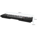 MQ-6104 61 Keys Electronic Keyboard Digital Piano | Portable Digital Keyboard Beginners Electronic Piano Keyboard with Microphone | 16 Timbre 8 percussion Instrument Sound 10 Rhythm 6 Demos. 
