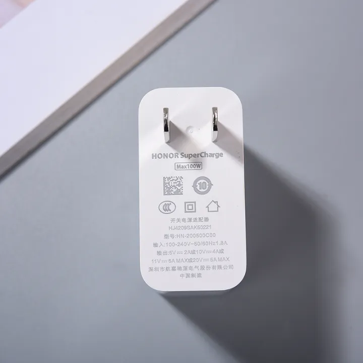Honor%20100W%20Fast%20Charger%20EU/US/UK%20SuperCharge%20Power%20Adapter%206A%20Usb%20Type%20C%20Cable%20For%20Magic%208%207%206%20Pro%20V5%20V2%20400%20300%20200%20100%2090%2080%20-%20Image%202